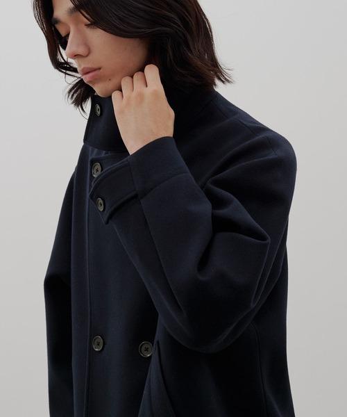 LOWRYS FARM(ローリーズファーム)の「【LFM(U)】スタンドハーフコート 812593(ピーコート・メンズ・ネイビー/チャコールグレー/ホワイト・LARGE/MEDIUM)」の9枚目の写真
