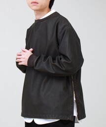 GLOSTER | サイドジップレザープルオーバー(ブルゾン)