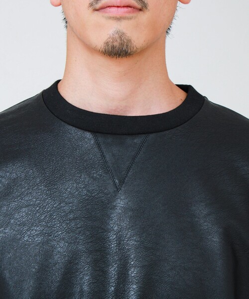 GLOSTER(グロスター)の「サイドジップレザープルオーバー(ブルゾン・メンズ・ブラック/ダークブラウン・S/M/L)」の21枚目の写真