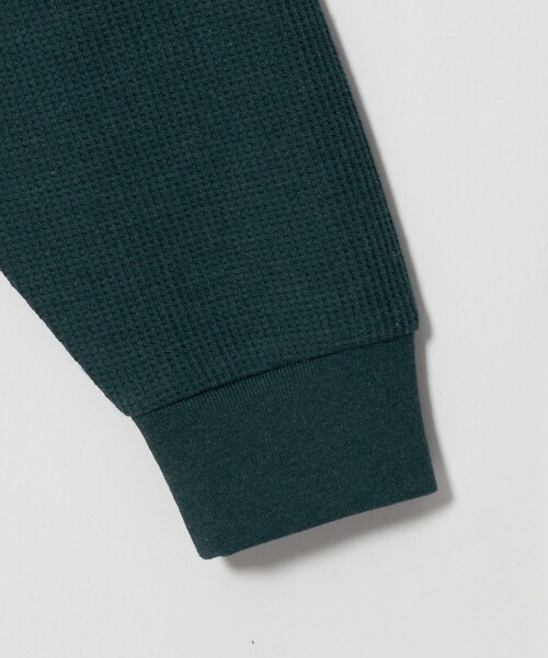 green label relaxing(グリーンレーベルリラクシング)の「ワッフル 長袖 ポロシャツ(ポロシャツ・メンズ・ダークブラウン/ターコイズブルー系/ライトグレー/ブラック・XL/S/M/L)」の9枚目の写真