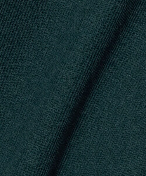 green label relaxing(グリーンレーベルリラクシング)の「ワッフル 長袖 ポロシャツ(ポロシャツ・メンズ・ダークブラウン/ターコイズブルー系/ライトグレー/ブラック・XL/S/M/L)」の12枚目の写真