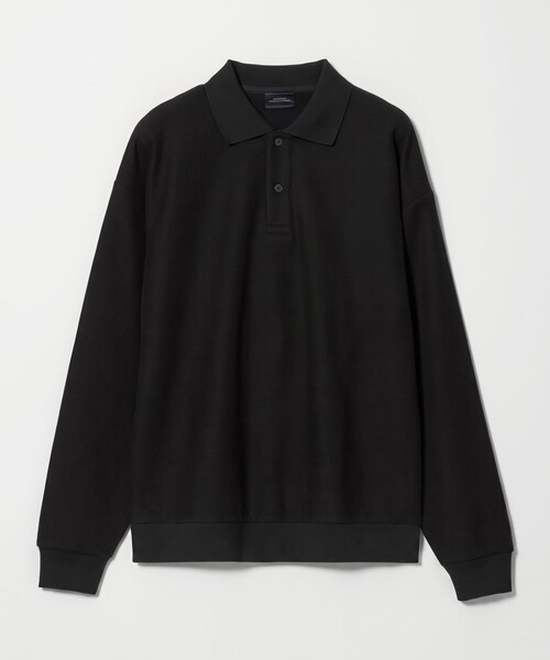 green label relaxing(グリーンレーベルリラクシング)の「ワッフル 長袖 ポロシャツ(ポロシャツ・メンズ・ダークブラウン/ターコイズブルー系/ライトグレー/ブラック・XL/S/M/L)」の18枚目の写真