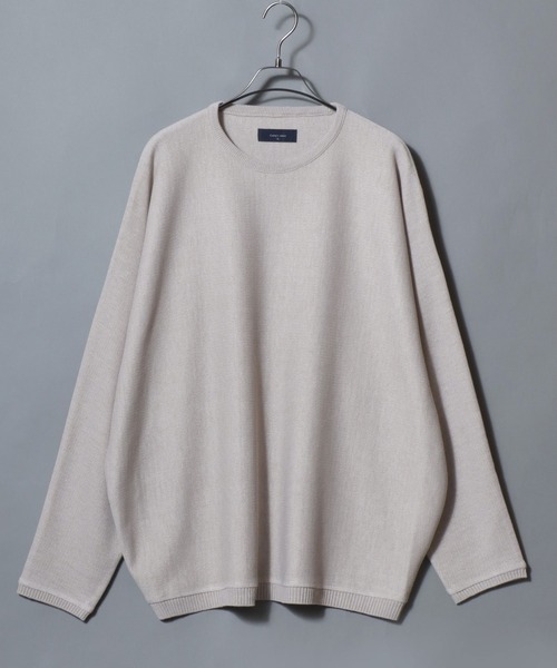ANPAS(アンパス)の「12-Gauge Milano Rib Dolman-Sleeve Crewneck Sweater / ミラノリブドルマンスリーブ クルーネック セーター ニット メンズ レディース ユニセックス トップス 秋冬(ニット/セーター・メンズ・ワイン/ネイビー/アイボリー/ベージュ/グレー/ライトグレー/グレイッシュブルー/ブラウン/ブラック/グリーン・L/M)」の6枚目の写真