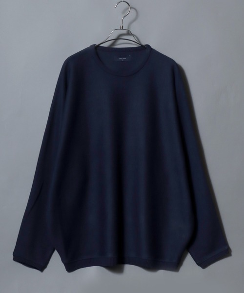 ANPAS(アンパス)の「12-Gauge Milano Rib Dolman-Sleeve Crewneck Sweater / ミラノリブドルマンスリーブ クルーネック セーター ニット メンズ レディース ユニセックス トップス 秋冬(ニット/セーター・メンズ・ワイン/ネイビー/アイボリー/ベージュ/グレー/ライトグレー/グレイッシュブルー/ブラウン/ブラック/グリーン・L/M)」の8枚目の写真