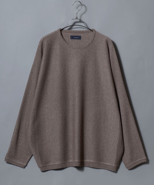ANPAS(アンパス)の「12-Gauge Milano Rib Dolman-Sleeve Crewneck Sweater / ミラノリブドルマンスリーブ クルーネック セーター ニット メンズ レディース ユニセックス トップス 秋冬(ニット/セーター・メンズ・ワイン/ネイビー/アイボリー/ベージュ/グレー/ライトグレー/グレイッシュブルー/ブラウン/ブラック/グリーン・L/M)」の5枚目の写真