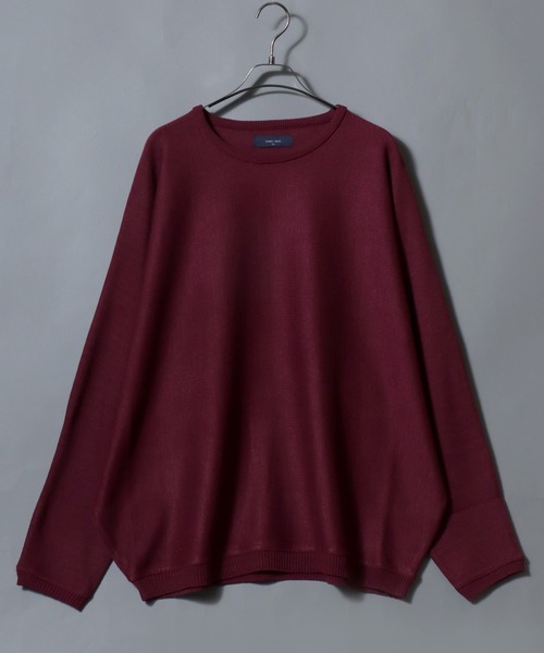 ANPAS(アンパス)の「12-Gauge Milano Rib Dolman-Sleeve Crewneck Sweater / ミラノリブドルマンスリーブ クルーネック セーター ニット メンズ レディース ユニセックス トップス 秋冬(ニット/セーター・メンズ・ワイン/ネイビー/アイボリー/ベージュ/グレー/ライトグレー/グレイッシュブルー/ブラウン/ブラック/グリーン・L/M)」の10枚目の写真