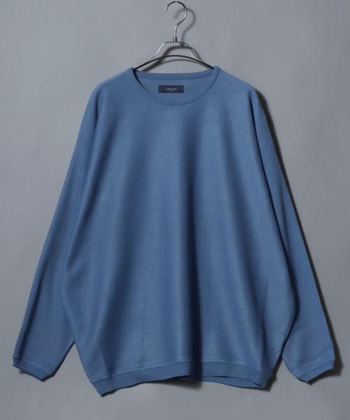 ANPAS(アンパス)の「12-Gauge Milano Rib Dolman-Sleeve Crewneck Sweater / ミラノリブドルマンスリーブ クルーネック セーター ニット メンズ レディース ユニセックス トップス 秋冬(ニット/セーター・メンズ・ワイン/ネイビー/アイボリー/ベージュ/グレー/ライトグレー/グレイッシュブルー/ブラウン/ブラック/グリーン・L/M)」の9枚目の写真
