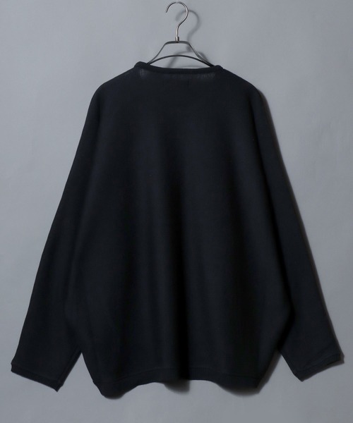 ANPAS(アンパス)の「12-Gauge Milano Rib Dolman-Sleeve Crewneck Sweater / ミラノリブドルマンスリーブ クルーネック セーター ニット メンズ レディース ユニセックス トップス 秋冬(ニット/セーター・メンズ・ワイン/ネイビー/アイボリー/ベージュ/グレー/ライトグレー/グレイッシュブルー/ブラウン/ブラック/グリーン・L/M)」の18枚目の写真