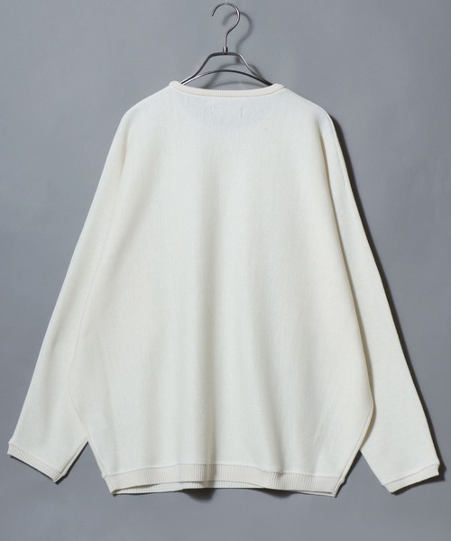 ANPAS(アンパス)の「12-Gauge Milano Rib Dolman-Sleeve Crewneck Sweater / ミラノリブドルマンスリーブ クルーネック セーター ニット メンズ レディース ユニセックス トップス 秋冬(ニット/セーター・メンズ・ワイン/ネイビー/アイボリー/ベージュ/グレー/ライトグレー/グレイッシュブルー/ブラウン/ブラック/グリーン・L/M)」の14枚目の写真