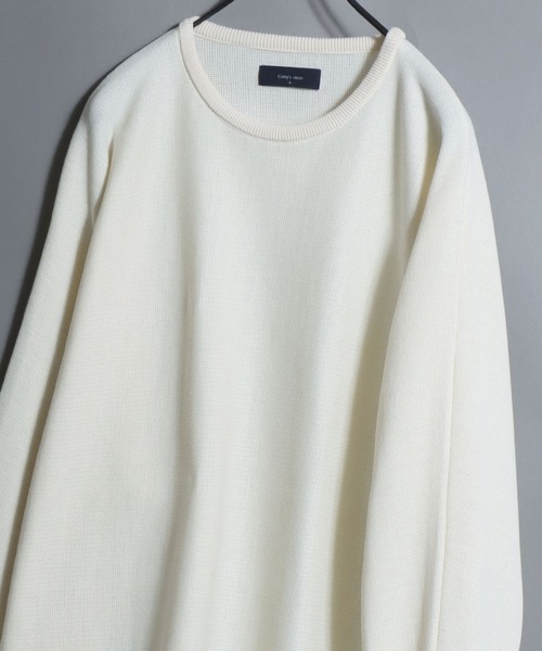 ANPAS(アンパス)の「12-Gauge Milano Rib Dolman-Sleeve Crewneck Sweater / ミラノリブドルマンスリーブ クルーネック セーター ニット メンズ レディース ユニセックス トップス 秋冬(ニット/セーター・メンズ・ワイン/ネイビー/アイボリー/ベージュ/グレー/ライトグレー/グレイッシュブルー/ブラウン/ブラック/グリーン・L/M)」の12枚目の写真