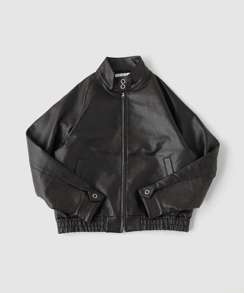 OSKR(オーエスケーアール)の「OSKR / オーエスケーアール 別注 SWING TOP LEATHER BZ(ブルゾン・メンズ・ブラウン・LARGE/MEDIUM)」の1枚目の写真