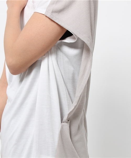 IEDIT（イディット）の「ブルーブラックプラネット定番にしたい大人ゆるシルエットのニュアンスホワイトトップス　　　（Tシャツ/カットソー・レディース・ホワイト/ホワイト系その他・LARGE/SMALL/X-LARGE/MEDIUM/XX-LARGE）」の12枚目の写真