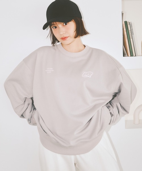 COLORME(カラーミー)の「【野崎智子 着用】ロゴ×カラースウェット(ユニセックス)(スウェット・レディース・グレー/ブラウン・FREE)」の1枚目の写真