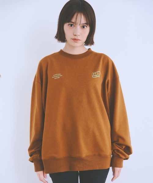 COLORME(カラーミー)の「【野崎智子 着用】ロゴ×カラースウェット(ユニセックス)(スウェット・レディース・グレー/ブラウン・FREE)」の6枚目の写真