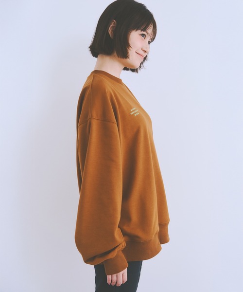 COLORME(カラーミー)の「【野崎智子 着用】ロゴ×カラースウェット(ユニセックス)(スウェット・レディース・グレー/ブラウン・FREE)」の7枚目の写真