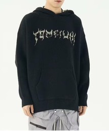 DSバックボーンデザインニットパーカー