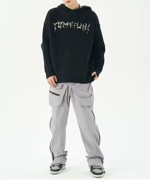 DOUBLE STEAL(ダブルスティール)の「DSバックボーンデザインニットパーカー(ニット/セーター・メンズ・アイボリー/ブラック・X-LARGE/LARGE/MEDIUM)」の3枚目の写真
