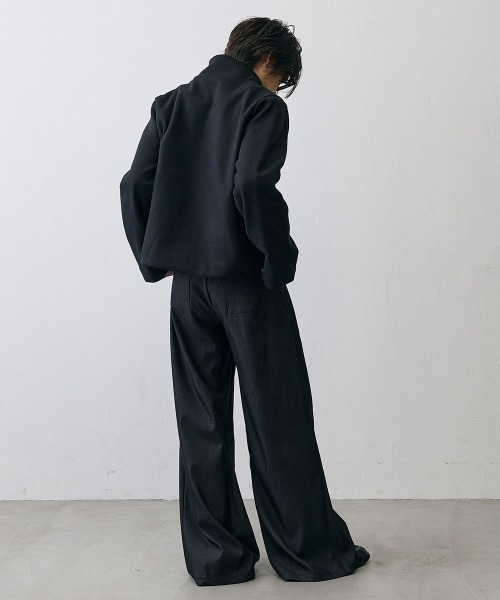 Shoowtime(ショウタイム)の「Diagonal Button Military Pea Coat / ダイアゴナルボタンミリタリーPコート(ピーコート・メンズ・ブラック・LARGE/MEDIUM/SMALL)」の14枚目の写真