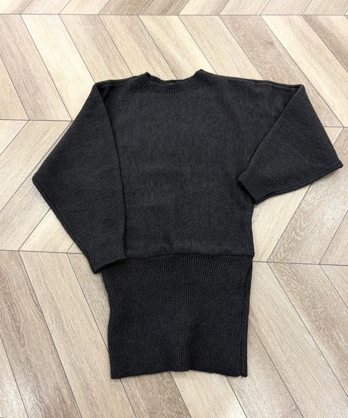 REINE NOIRE(レーヌノワール)の「Slouchy Mood Knit / スラウチー ムード ニット(ワンピース・レディース・グレー・FREE)」の11枚目の写真