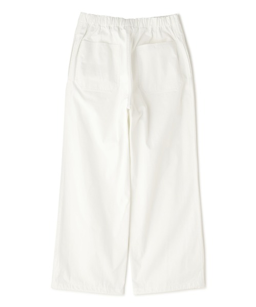 Y(ワイ)の「Y / ORGANIC COTTON / RECYCLE POLYESTER TWILL EASY TR(その他パンツ・メンズ・ホワイト/ネイビー・MEDIUM/SMALL)」の7枚目の写真