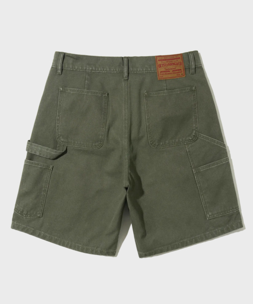 OUTSTANDING(アウトスタンディング)の「CANVAS CARPENTER DOUBLE KNEE SHORTS_OLIVE(その他パンツ・メンズ・その他・S/M/L)」の2枚目の写真