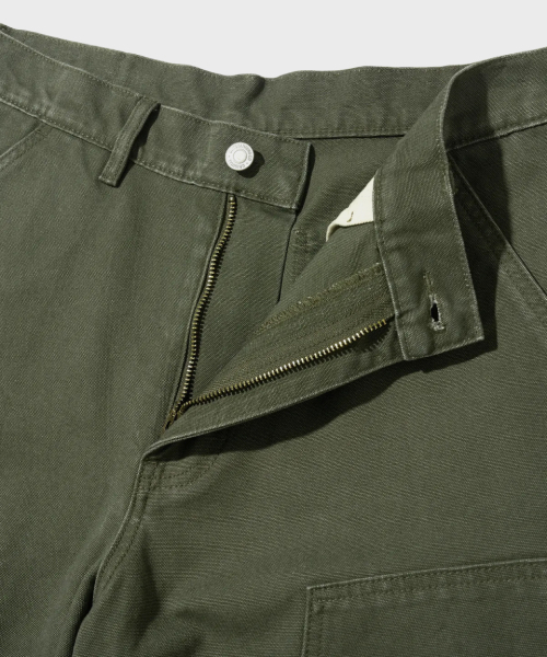 OUTSTANDING(アウトスタンディング)の「CANVAS CARPENTER DOUBLE KNEE SHORTS_OLIVE(その他パンツ・メンズ・その他・S/M/L)」の5枚目の写真