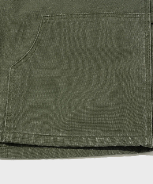 OUTSTANDING(アウトスタンディング)の「CANVAS CARPENTER DOUBLE KNEE SHORTS_OLIVE(その他パンツ・メンズ・その他・S/M/L)」の8枚目の写真