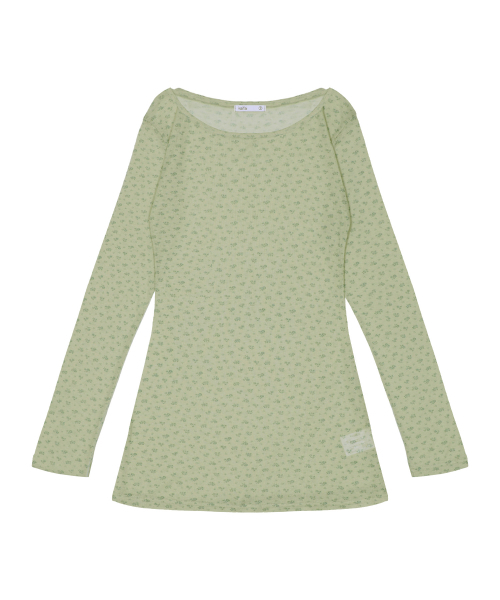 kaifai(カイファイ)の「フローラルブリーズ ロングスリーブ(グリーン) K26ZB728(Tシャツ/カットソー・レディース・その他・OS)」の3枚目の写真
