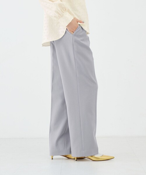 NOLLEY’S(ノーリーズ)の「《防シワ》ウォッシャブルウールライクセミワイドパンツ(その他パンツ・レディース・サックスブルー/ブラック系その他3/ベージュ/オフホワイト・40/38/36/34)」の14枚目の写真