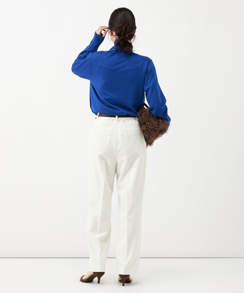 NOLLEY’S(ノーリーズ)の「《防シワ》ウォッシャブルウールライクセミワイドパンツ(その他パンツ・レディース・サックスブルー/ブラック系その他3/ベージュ/オフホワイト・40/38/36/34)」の18枚目の写真