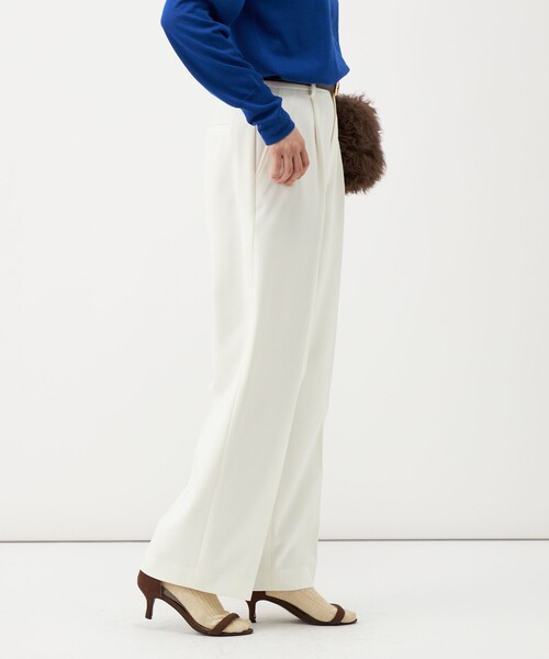 NOLLEY’S(ノーリーズ)の「《防シワ》ウォッシャブルウールライクセミワイドパンツ(その他パンツ・レディース・サックスブルー/ブラック系その他3/ベージュ/オフホワイト・40/38/36/34)」の22枚目の写真