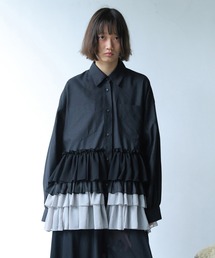 BEDSIDEDRAMA（ベットサイドドラマ）の「FRILL SHIRT JACKET（ブルゾン）」