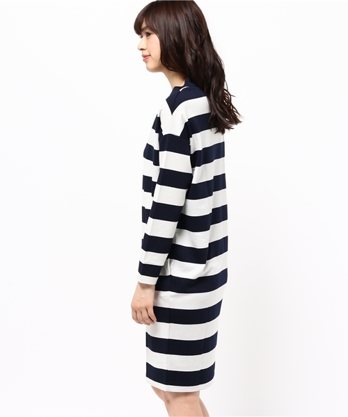 CIAOPANIC TYPY（チャオパニックティピー）の「Vネックカットワンピース（ワンピース・レディース・その他19/ネイビー/グレー・FREE）」の5枚目の写真