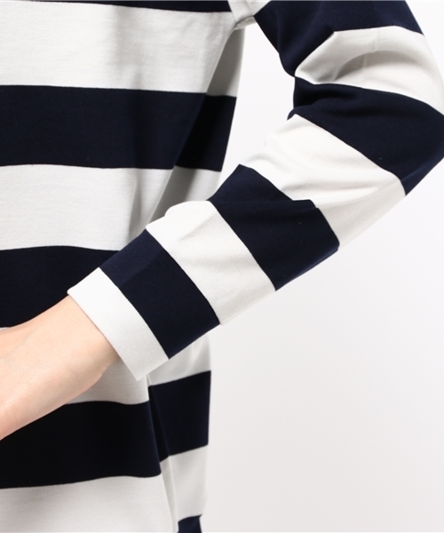 CIAOPANIC TYPY（チャオパニックティピー）の「Vネックカットワンピース（ワンピース・レディース・その他19/ネイビー/グレー・FREE）」の9枚目の写真