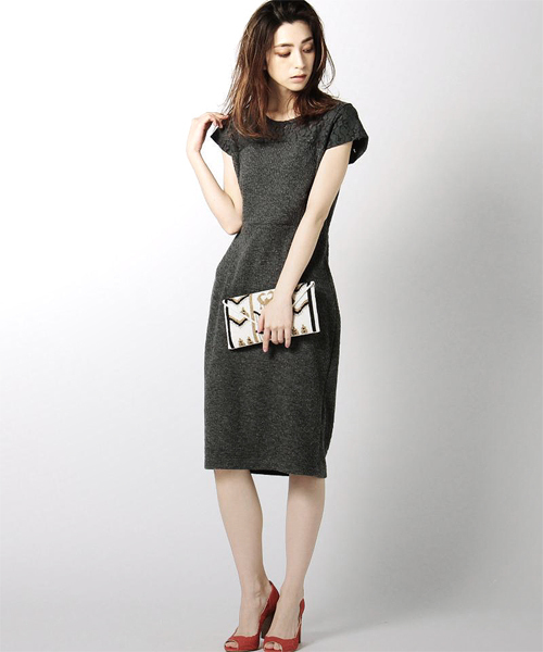 Rose Bud Couples ローズ バッド カップルズ の 大人気アイテム Ccto Jq Knit Tight Dress 結婚式 パーティー ワンピース Wear