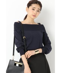 FIGARO Paris | プレミアムコットン オフショルダープルオーバー◆(ニット/セーター)