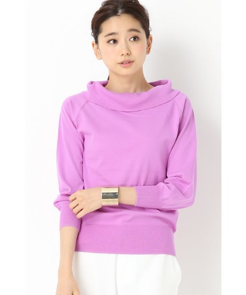 FIGARO Paris（フィガロパリ）の「プレミアムコットン オフショルダープルオーバー◆（ニット/セーター・レディース・ホワイト/ネイビー/ラベンダー・FREE）」の20枚目の写真