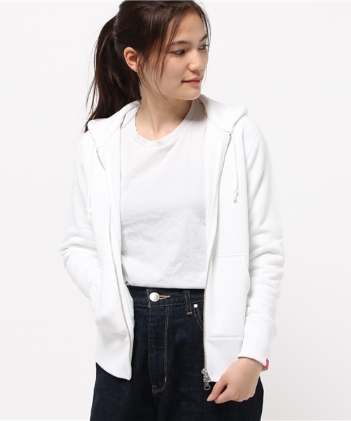 LOOPWHEELER(ループウィラー)の「LOOPWHEELER×BEAMS JAPAN / 吊裏 フルジップパーカー(パーカー・レディース・ホワイト/ライトグレー/ネイビー・SMALL/X-SMALL)」の14枚目の写真