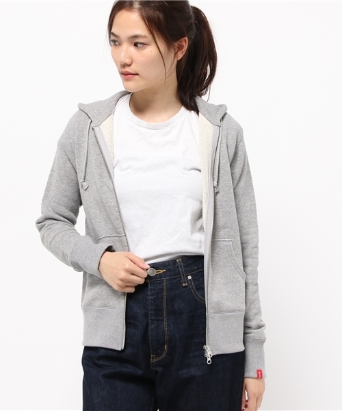 LOOPWHEELER(ループウィラー)の「LOOPWHEELER×BEAMS JAPAN / 吊裏 フルジップパーカー(パーカー・レディース・ホワイト/ライトグレー/ネイビー・SMALL/X-SMALL)」の15枚目の写真