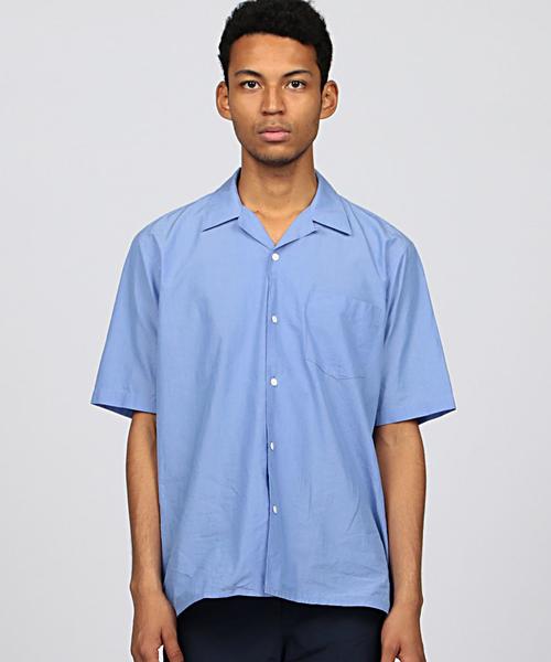 COMOLI(コモリ)の「COMOLI(コモリ) OPEN COLLAR SHIRTS(シャツ/ブラウス・メンズ・ケリー/ライトブルー・2/3)」の14枚目の写真
