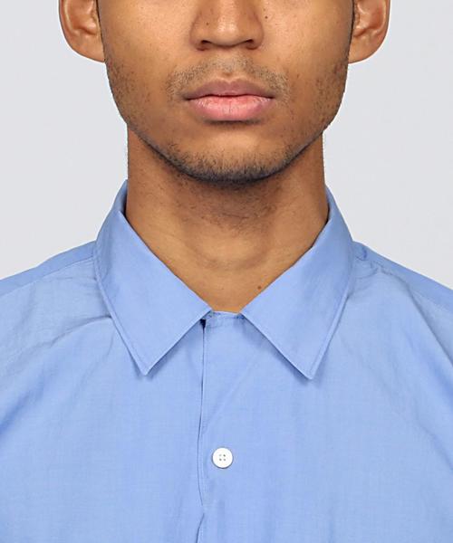 COMOLI(コモリ)の「COMOLI(コモリ) OPEN COLLAR SHIRTS(シャツ/ブラウス・メンズ・ケリー/ライトブルー・2/3)」の8枚目の写真