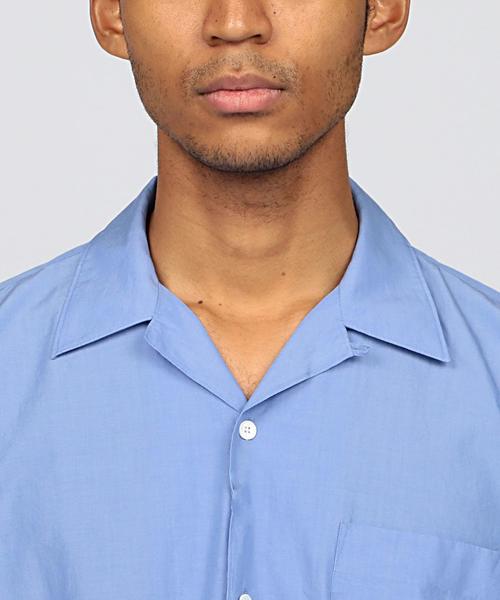 COMOLI(コモリ)の「COMOLI(コモリ) OPEN COLLAR SHIRTS(シャツ/ブラウス・メンズ・ケリー/ライトブルー・2/3)」の9枚目の写真