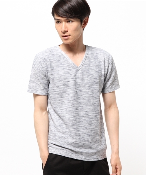 VENCEEXCHANGE（ヴァンスエクスチェンジ）の「スラブパイル半袖Tシャツ（Tシャツ/カットソー・メンズ・オレンジ/ブルー・MEDIUM/LARGE/SMALL）」の9枚目の写真