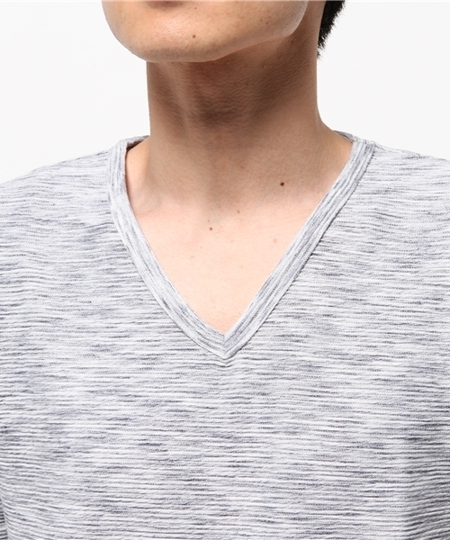 VENCEEXCHANGE（ヴァンスエクスチェンジ）の「スラブパイル半袖Tシャツ（Tシャツ/カットソー・メンズ・オレンジ/ブルー・MEDIUM/LARGE/SMALL）」の5枚目の写真