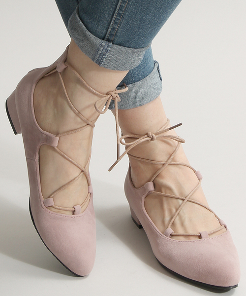 WEGO（ウィゴー）の「WEGO/ギリーパンプス（パンプス・レディース・グレー/ピンク/ブラック・LARGE/MEDIUM）」の3枚目の写真