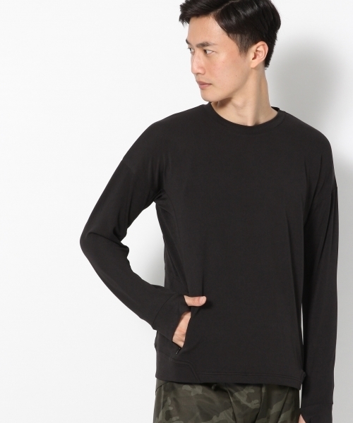 GLOBAL WORK（グローバルワーク）の「【一部店舗限定】ＡＣＴＶカットワーク長袖Ｔ/Men/726419（Tシャツ/カットソー・メンズ・グレー/ホワイト/ブラック・SMALL/MEDIUM/LARGE）」の3枚目の写真