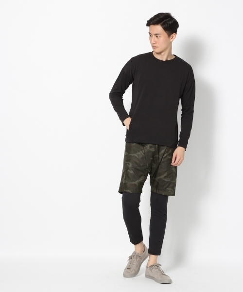 GLOBAL WORK（グローバルワーク）の「【一部店舗限定】ＡＣＴＶカットワーク長袖Ｔ/Men/726419（Tシャツ/カットソー・メンズ・グレー/ホワイト/ブラック・SMALL/MEDIUM/LARGE）」の6枚目の写真