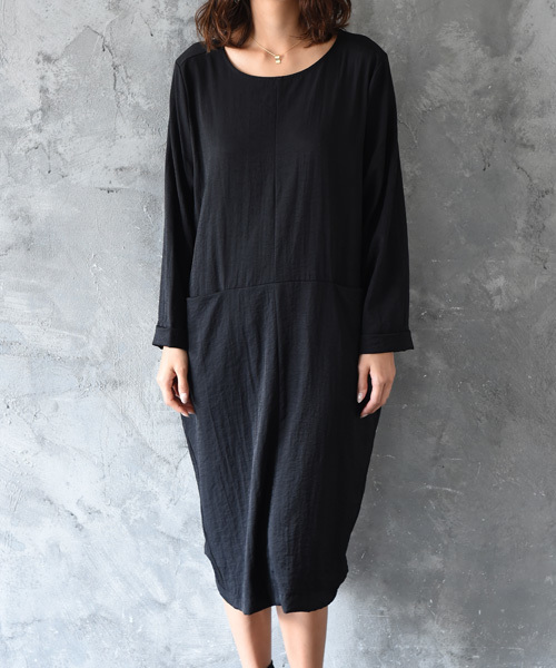 amorous insense（アモラスインセンス）の「ワッシャー素材ワンピース（ワンピース・レディース・チャコールグレー/ブラック・MEDIUM）」の11枚目の写真