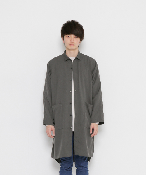 SENSE OF PLACE by URBAN RESEARCH(センスオブプレイスバイアーバンリサーチ)の「ボリュームコート(その他アウター・メンズ・ネイビー/チャコールグレー・FREE)」の11枚目の写真