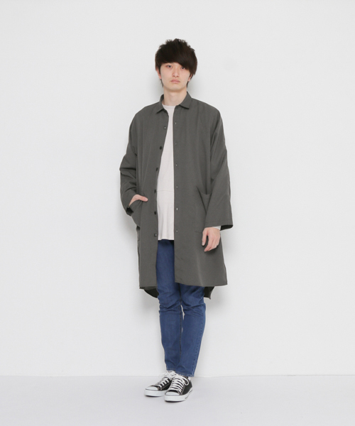 SENSE OF PLACE by URBAN RESEARCH(センスオブプレイスバイアーバンリサーチ)の「ボリュームコート(その他アウター・メンズ・ネイビー/チャコールグレー・FREE)」の13枚目の写真